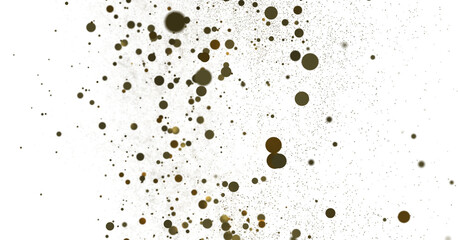 Gilded Celebration: Magnificent 3D Illustration of a Grand gold Confetti Event