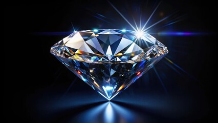 Drone captures a precious gemstone's aerial perspective; black background, low-key lighting highlights its geological beauty.