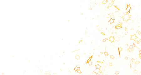 stars gold modern frame in 3d