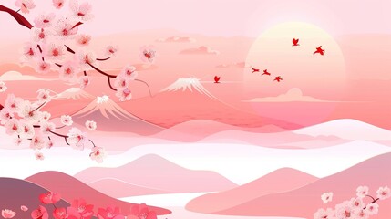 "Cherry Blossom Splendor: A Springtime Tapestry of Fragrant Blooms, Petal Showers, Romantic Ambiance, Tourist Delight, Photography Haven, Cultural Symbol, Tranquil Scenery, Seasonal Beauty, Blossom Fe