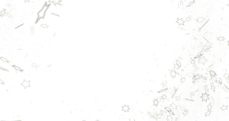 stars gold modern frame in 3d