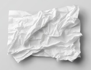 Obraz premium Crumpled white paper texture background. (2)