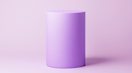 Minimalist purple pedestal with matte finish, perfect for display