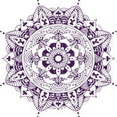 Beautiful flower art and mandala vector design