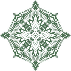 Beautiful flower art and mandala vector design