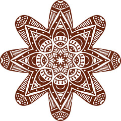 Beautiful flower art and mandala vector design