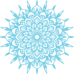 Beautiful flower art and mandala vector design