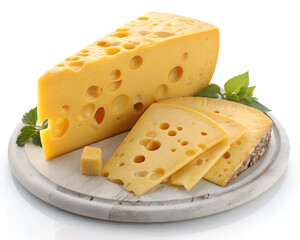 3D Delicious Cheese Lover Design on Transparent Background: Perfect for Food and Celebration Themes.