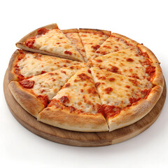 3D Cheese Pizza Clipart Free PNG: High-Quality Clipart for Food Designs and Projects.