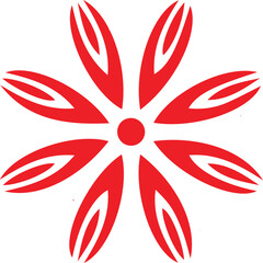 Beautiful flower art and mandala vector design