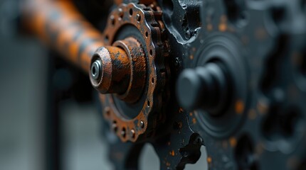 Contrasts in Motion: Rust vs. Modern Carbon Fiber Bicycle Wheels