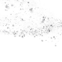 Frosty Snowfall: Mesmeric 3D Illustration Depicting Descending Holiday Snowflakes