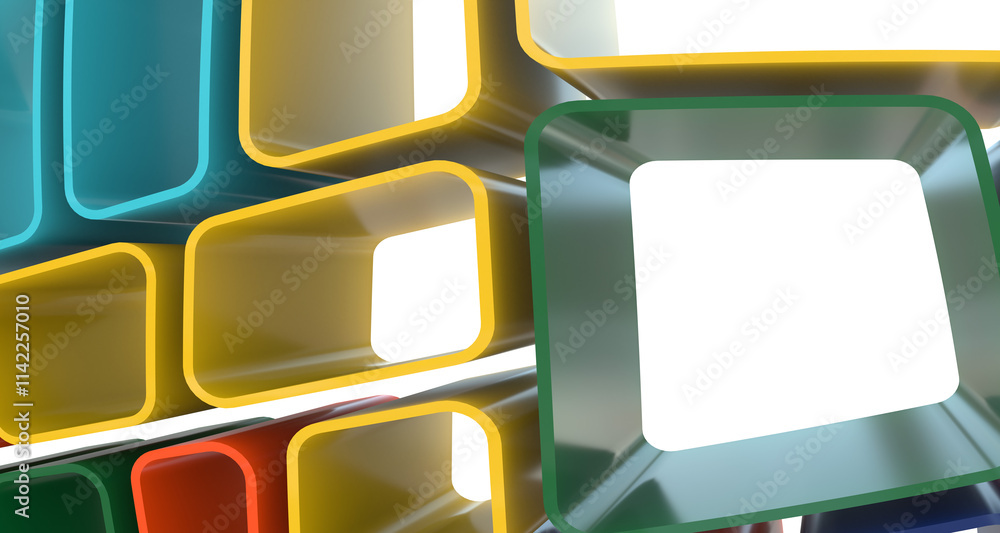 Poster Mosaic triangular low poly style abstract geometric background
