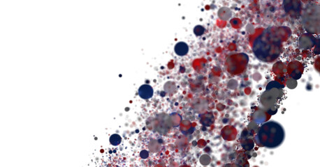 stars confetti on american independence day party