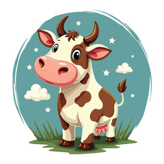 Holstein Cow Vector Illustration