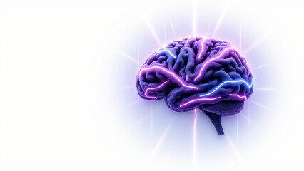 A vibrant and colorful representation of a brain illustrating neural connections and intelligence.