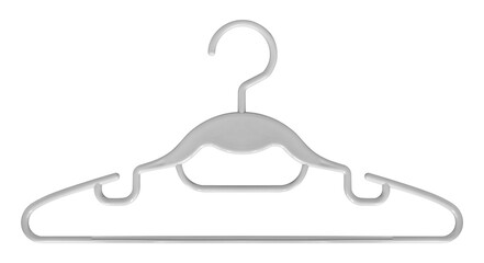 White clothes hanger