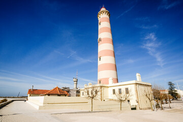 Aveiro lighthouse, 1893, parish of Gafanha da Nazaré, council of Ílhavo, district of Aveiro,...