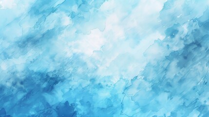 Abstract blue watercolor background with light and dark blue hues