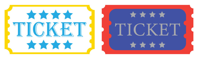 Vintage Ticket Vector Design Illustration