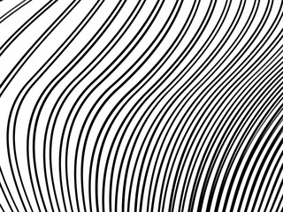Black line pattern on white background. modern abstract background.