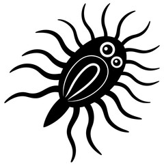  Hydrozoan silhouette vector art illustration