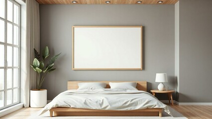 interior of bedroom with bed