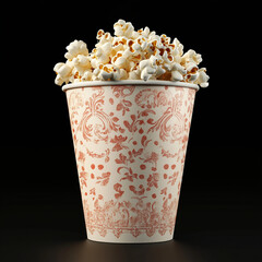 Popcorn in a paper cup, baroque style