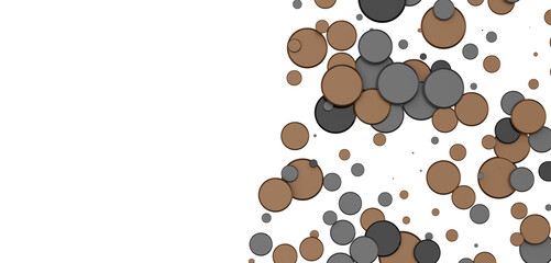 Mesmeric Moments: Mesmeric 3D Illustration Depicting Mesmerizing gold Confetti