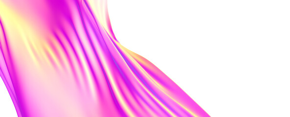 Abstract purple cloth swaying in the wind