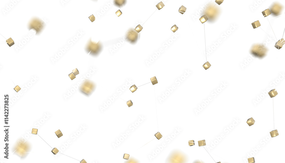 Poster abstract 3d render, network concept, background