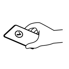 スマホをかざして決済が完了する