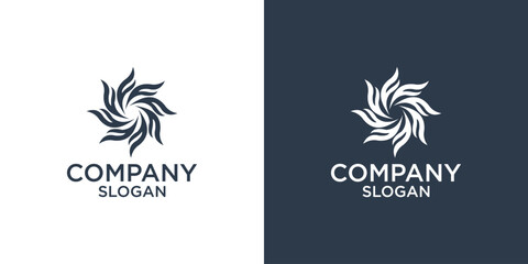 initial f abstract monogram logo design vector