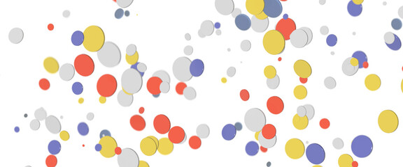 Sunburst and colorful confetti background frame illustration