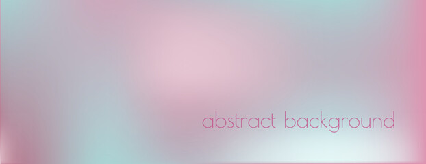 Light blue, pink color vector banner. Pastel gradient sky pattern. Blurred light fuzz colorful gradient background. Vector soft horizontal backdrop