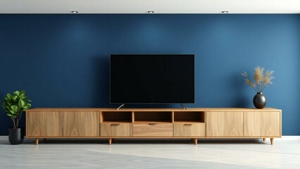 modern living room with tv