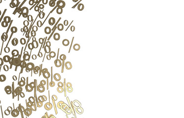 3d Sales icons floating in the air 3D rendering