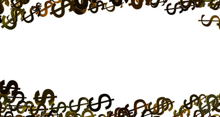 Flying money on white background.