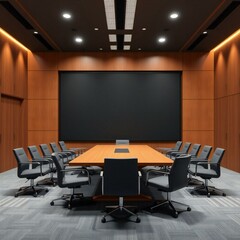conference room with chairs