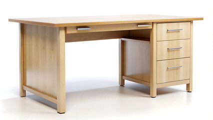 Desk on a White Background