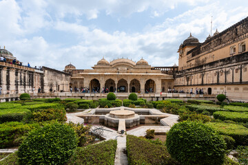 Detailaufnahme vom inneren des Fort Amber die Schlossanlage und milit&auml;rische Festung in Amber