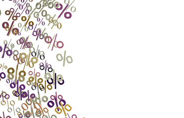 3d Sales icons floating in the air 3D rendering