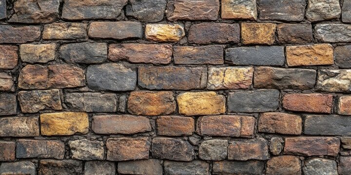 Brick wall texture showcased from a distance, highlighting the unique and intricate details of the brick wall texture that enhances any backdrop or design project featuring brick wall texture.