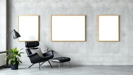 Fototapeta premium interior of a room with a chair