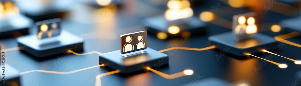 Aufkleber global network connection digital teamwork and collaboration
