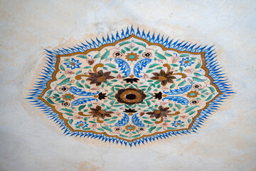 Decke Detailaufnahme vom inneren des Fort Amber die Schlossanlage und militärische Festung in Amber