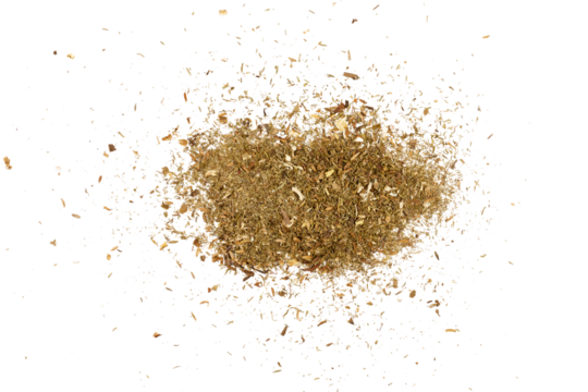 pile of tea mix isolated on white or transparent png