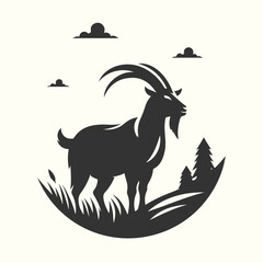 Unique farm animal silhouette capturing the charm of countryside living.