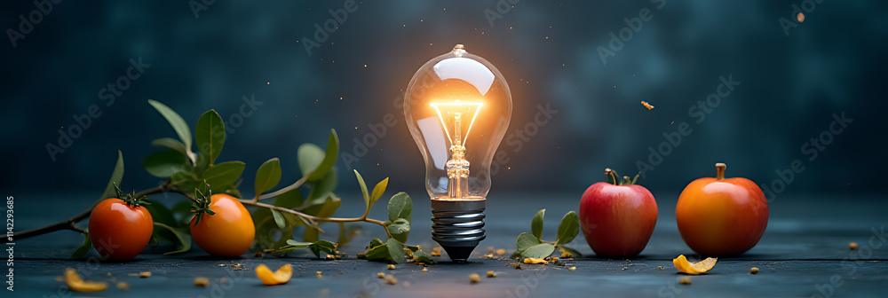 Poster innovative business solutions are born from idea generation and creativity concepts, often sparked b