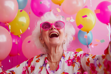 Joyful Celebration with Balloons